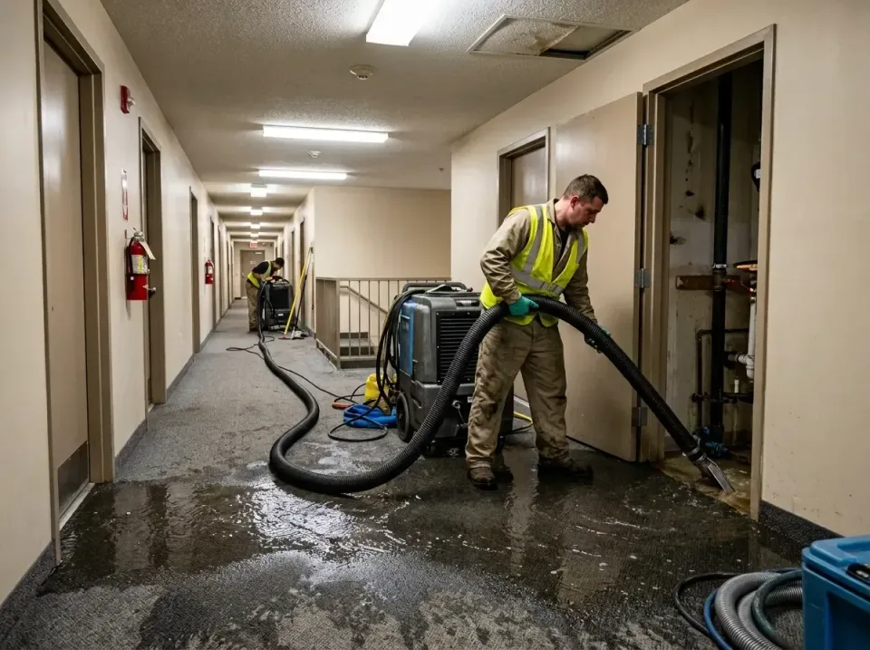 multi-unit-apartment-hallway-f-005 — frequently asked questions, Emergency Burst Pipe Water Extraction & Removal in Solomons…